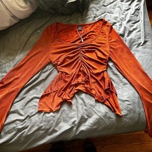 SHIEN blouse with flare sleeves